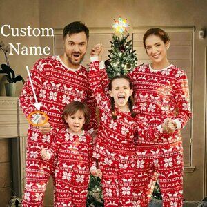Family Christmas Pajamas, Matching Christmas Pajamas, Personalized Christmas PJs